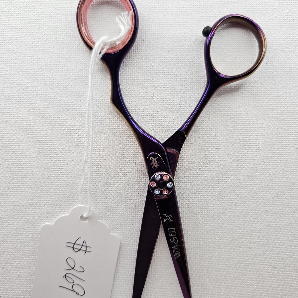 Washi Purple Hair Cutting Scissors